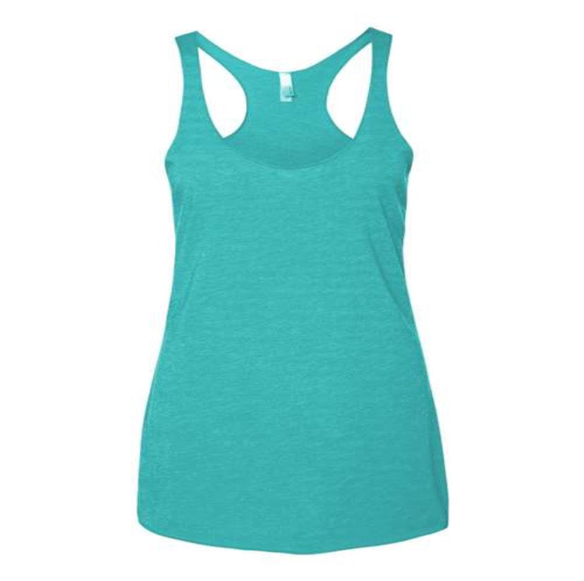 Tri-Blend Tank Turquoise