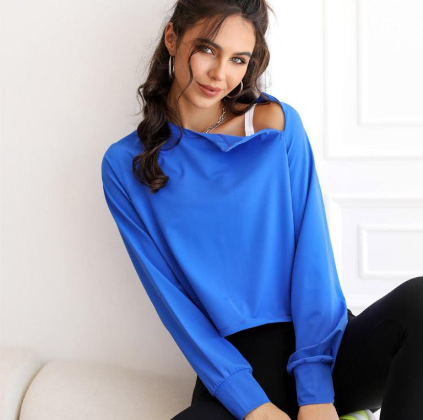 Nina Lightweight Pullover Jacket Royal Blue