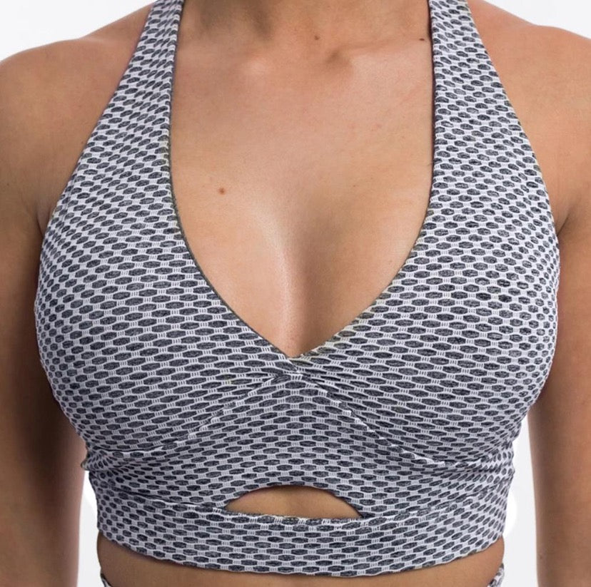 Valentina Sports Bra Grey/White