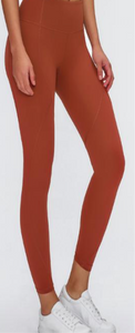 Annie Crop Leggings Burnt Orange